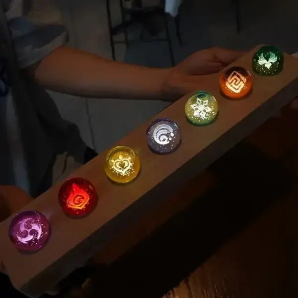 Genshin Impact 7-Pack Crystal Ball Night Lights - Image 4