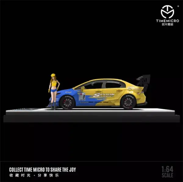 Time Micro 1/64 Alloy Civic Spoon Model Car - Image 5