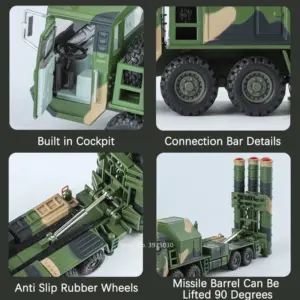 1:40 HONGQI-9 Missile Vehicle Model Toy 9 S7703fa3d66c54910b8b7ef6f0b563bd6w