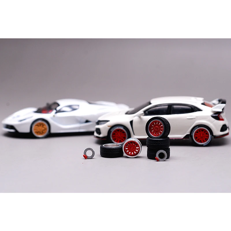 1/64 Alloy Wheel & Tire Set for Model Cars 3 1/64 Alloy Wheel & Tire Set for Model Cars - Image 3