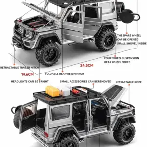 1:24 Mercedes-Benz G550 Diecast Off-road Vehicle 13 S776de4638175497cb04402b147b80219N