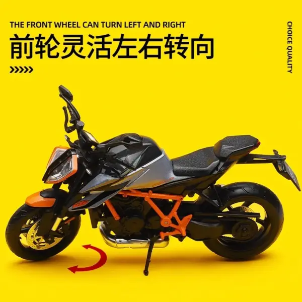 CCA 1/12 KTM 1290 Super Dake R Diecast Motorcycle Model - Image 5