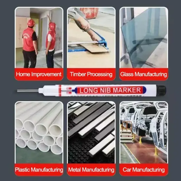 8Pcs Deep Hole Marking Pens for Metal and Wood - Image 5