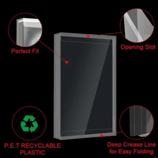 5-Pack Clear Game Cartridge Storage Cases - Image 3