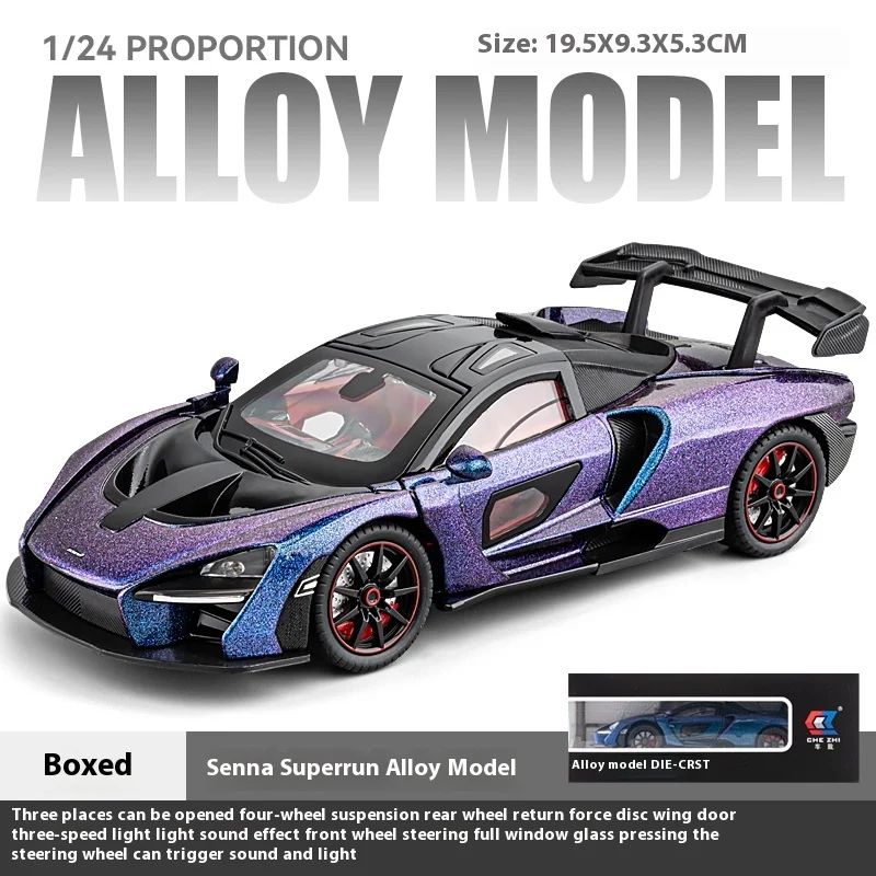 1:24 Diecast McLaren Senna Car Model 7 1:24 Diecast McLaren Senna Car Model - Image 7