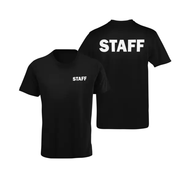 Staff Print Cotton T-Shirt for Men - Image 2