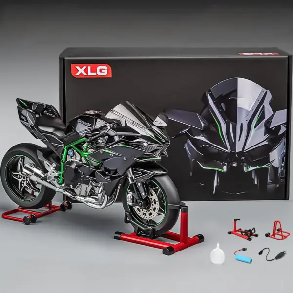 Kawasaki H2R 1:6 Diecast Motorcycle Model - Image 7
