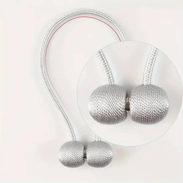 Magnetic Pearl Curtain Tiebacks Set for Elegant Drapes - Image 6