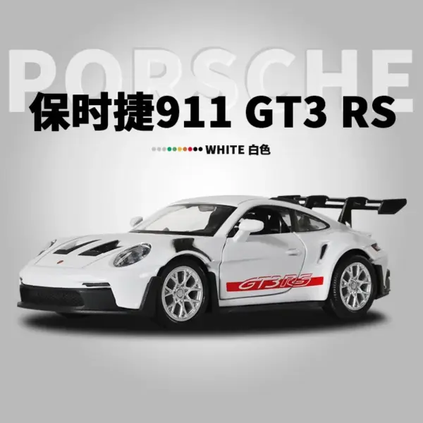 1:36 Porsche 911 GT3 RS Diecast Scale Model - Image 8