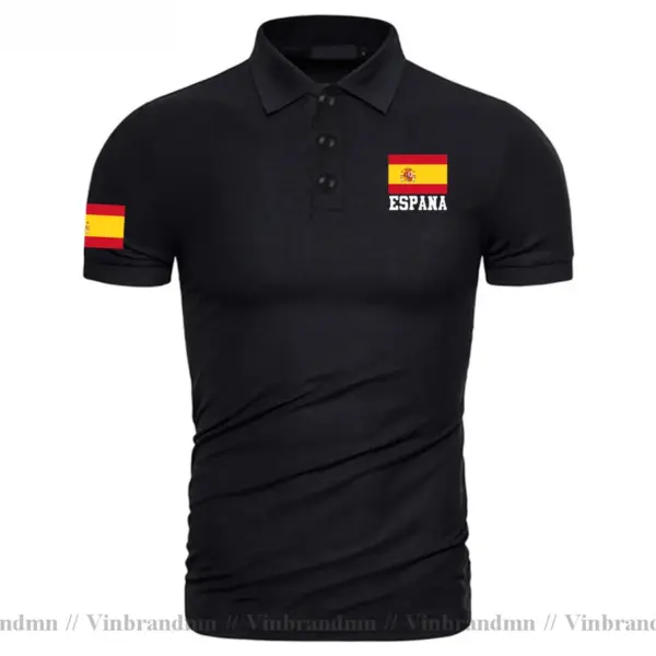 Spain Flag Polo Shirt for Men - Image 16