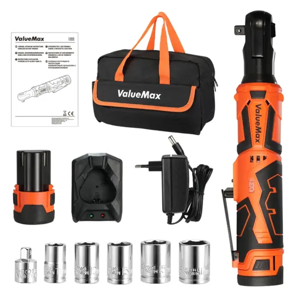 Cordless Electric Ratchet Wrench Set 12V 55NM - Image 7