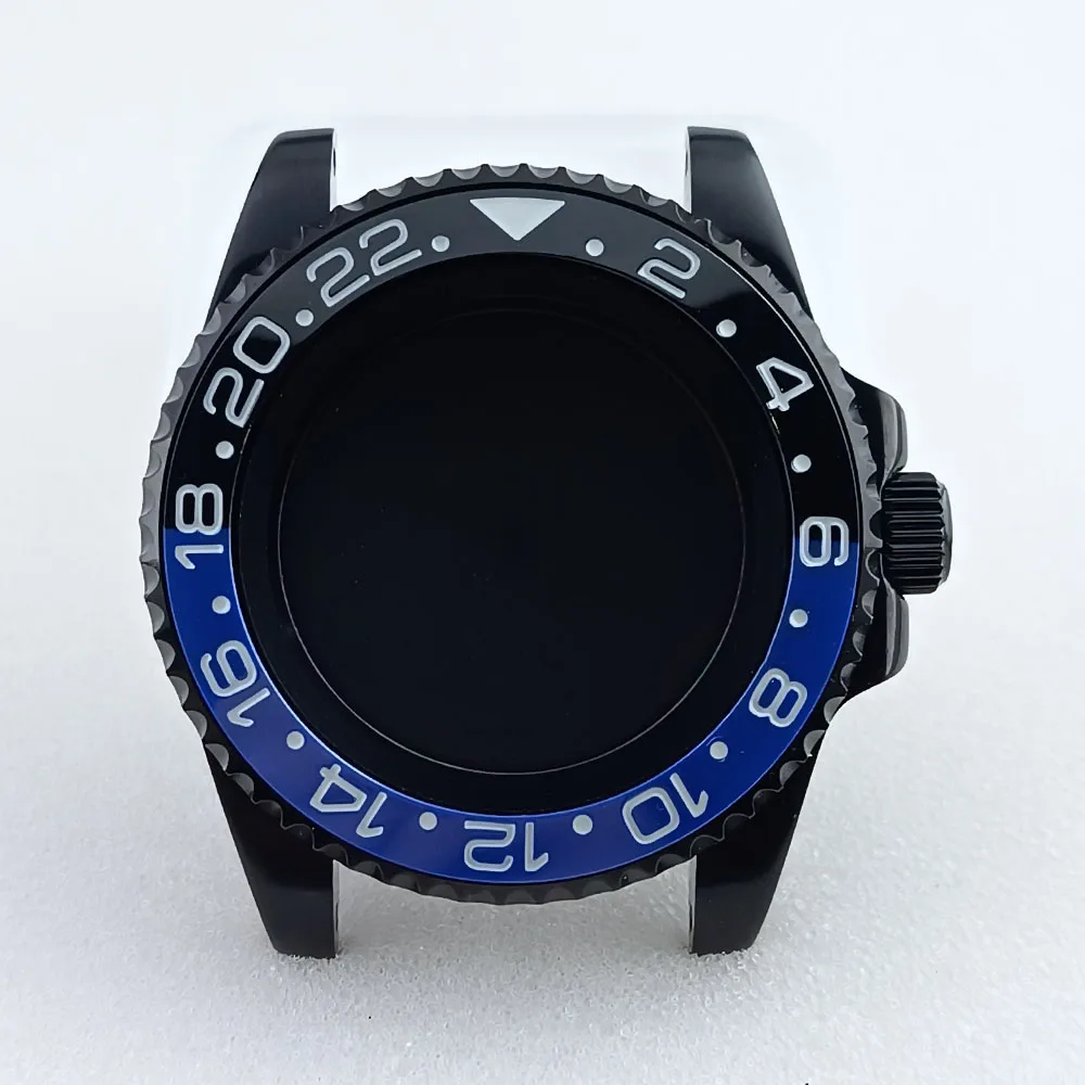 GMT Black Watch Case for NH34/NH35/NH36 Movements 43 GMT Black Watch Case for NH34/NH35/NH36 Movements - Image 43