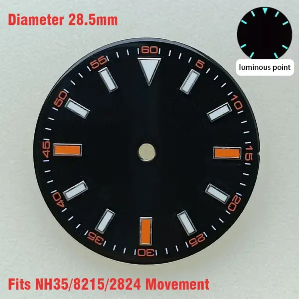 28.5mm Luminous Watch Dial for NH35/NH36/8215/2836 - Image 35