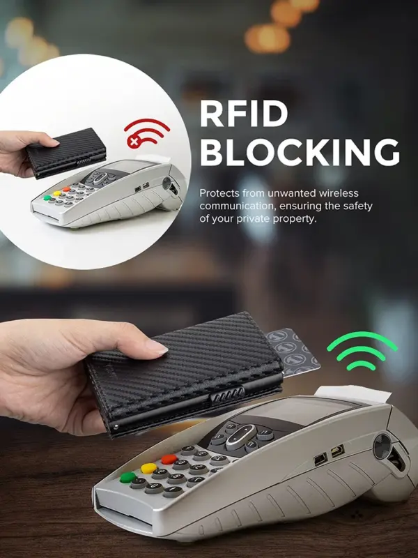 RFID Blocking Bifold Wallet for Men MW0511-1 - Image 4