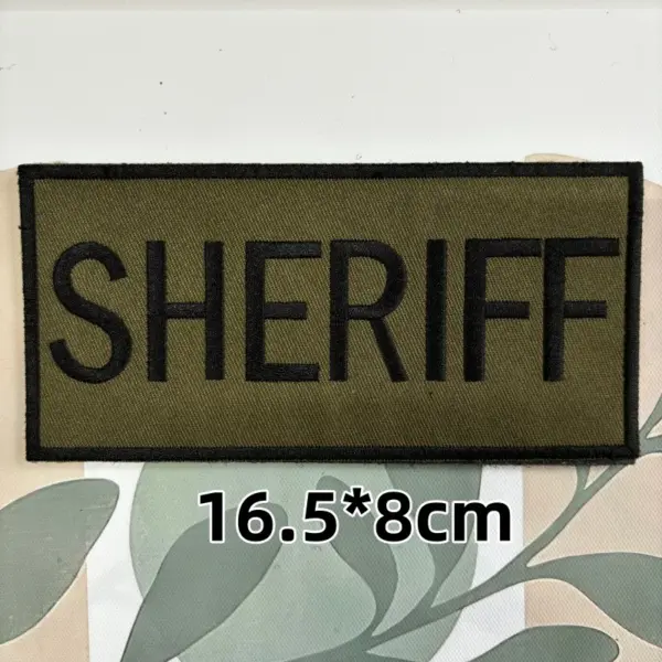 US SHERIFF Tactical Patch With Hook&Loop Badge - Image 4
