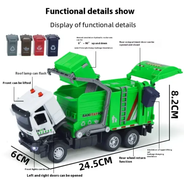 1:35 Maisto Urban Sanitation Truck Model - Image 3