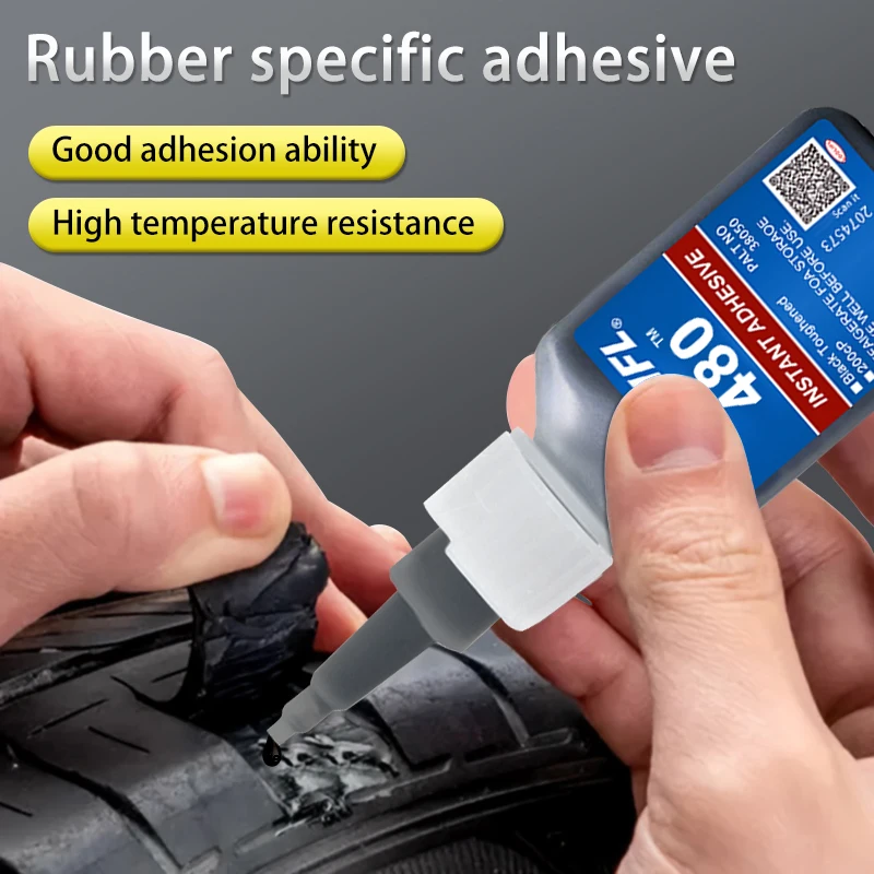 Black Rubber Glue, 20g for Shoes & Metal 4 Black Rubber Glue, 20g for Shoes & Metal - Image 4