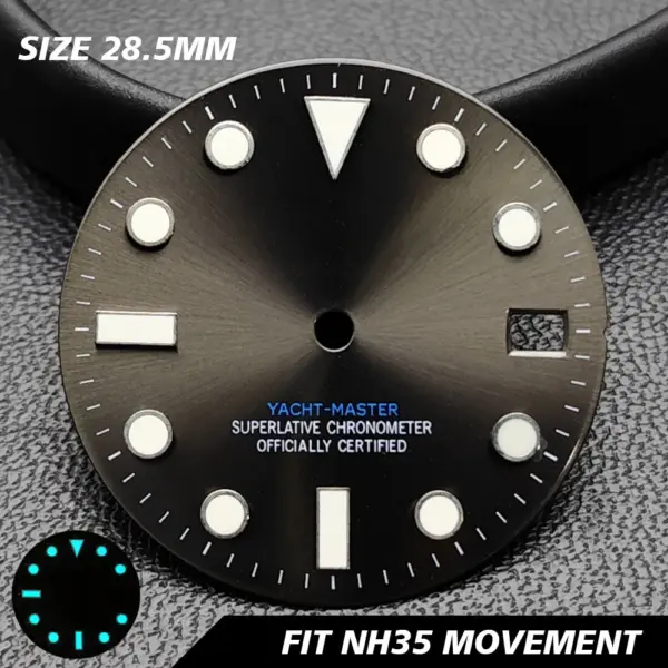 28.5mm GMT Calendar Watch Dial for NH34 NH35 Models - Image 24