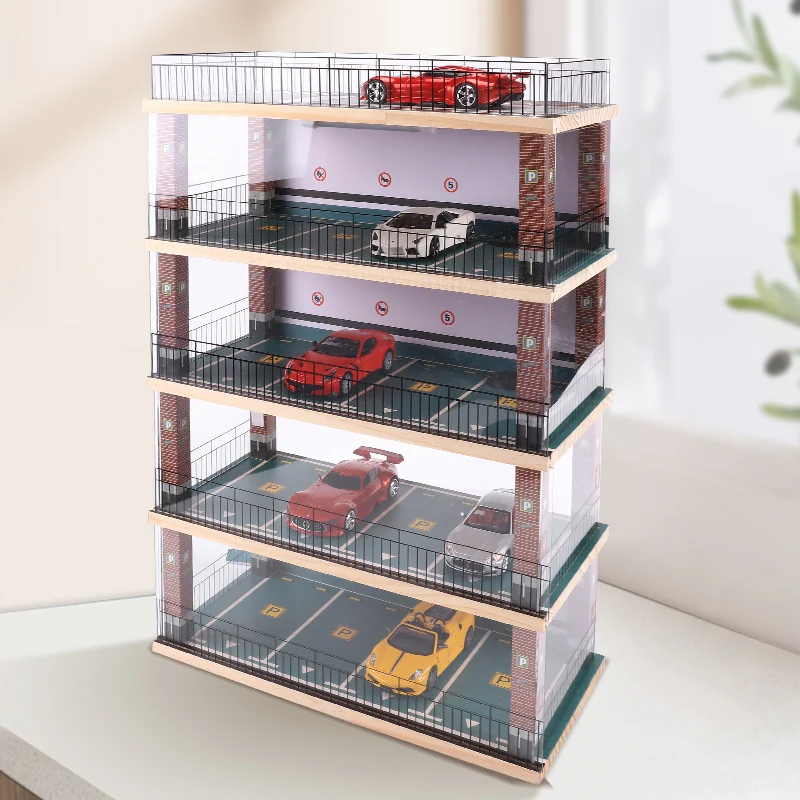 1:32 Wooden Car Garage Model Collection 2 1:32 Wooden Car Garage Model Collection - Image 2