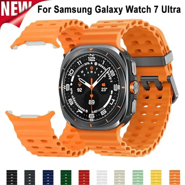Ocean Silicone Band for Samsung Galaxy Watch 7 Ultra 47mm - Image 2