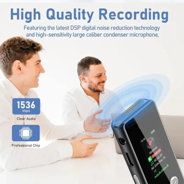 64GB Digital Voice Recorder V01 with Noise Reduction - Image 6