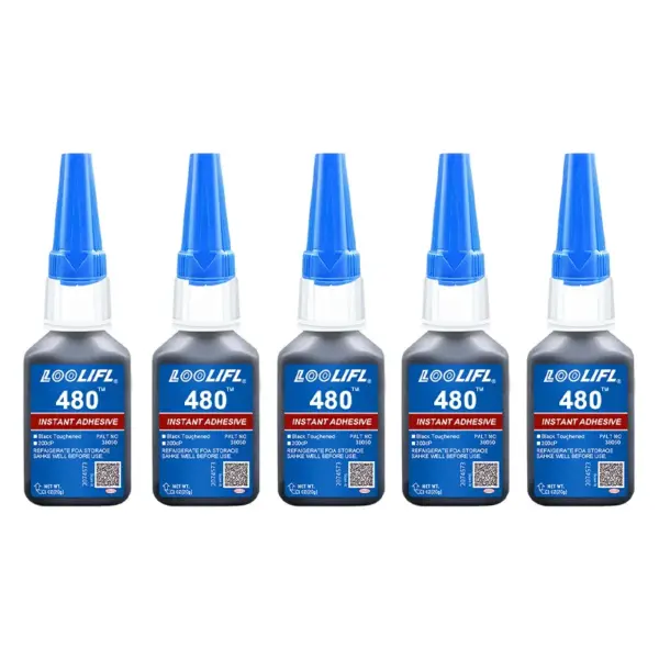 LOOLIFL 480 Car Repair Strong Black Instant Glue 20ML - Image 7