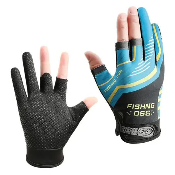 Men's Summer Three-Finger Fishing and Cycling Gloves - Image 8
