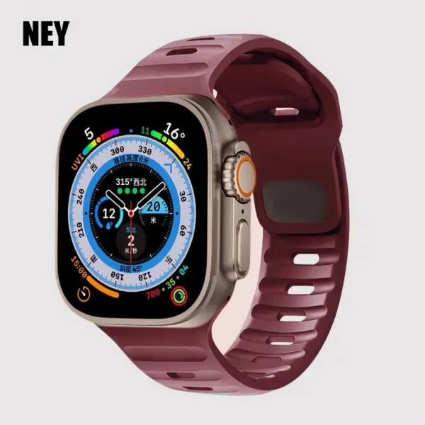 Silicone Sport Band for Apple Watch Series 8-1 - Image 24