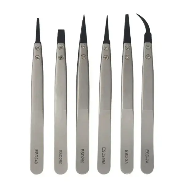 6PCS Watch Hand Installation Tweezers ESD-259A - Image 3
