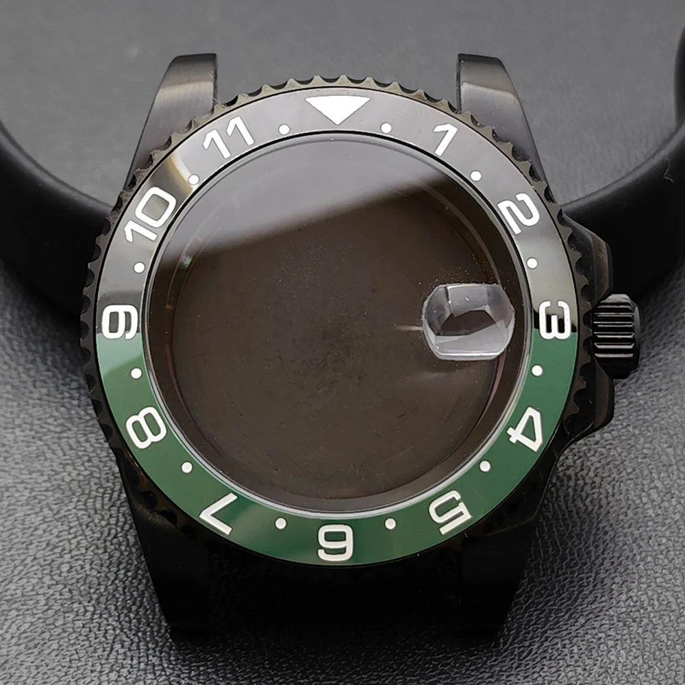 GMT 40.5mm Bidirectional Sapphire Watch Case for NH34/NH35 65 GMT 40.5mm Bidirectional Sapphire Watch Case for NH34/NH35 - Image 65