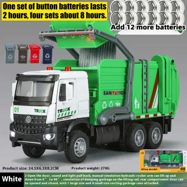 1:35 Maisto Urban Sanitation Truck Model - Image 9