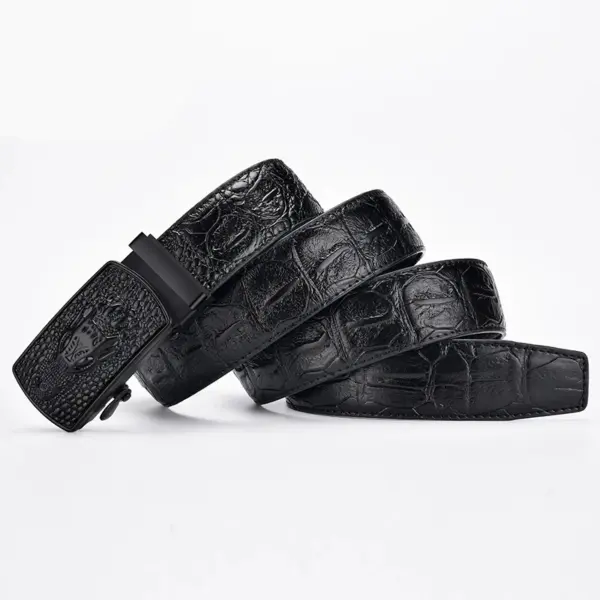 2023 Unisex Alloy Leather Belt with Chain - Image 3
