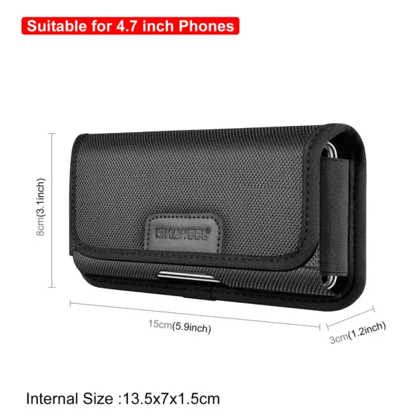 HAWEEL Nylon Phone Waist Bag for iPhone and Galaxy - Image 7