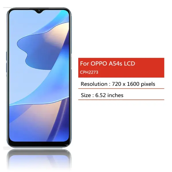 6.52-inch Oppo A54s LCD Replacement Screen with Frame - Image 2