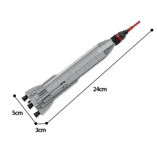 Gobricks Saturn V Rocket Building Blocks Set for Adults - Image 4