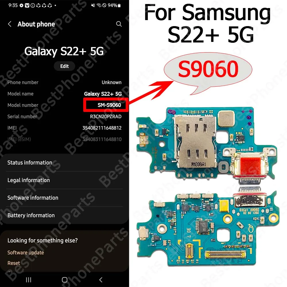 Samsung Galaxy S22 Ultra S901 Charging Port Dock 11 Samsung Galaxy S22 Ultra S901 Charging Port Dock - Image 11