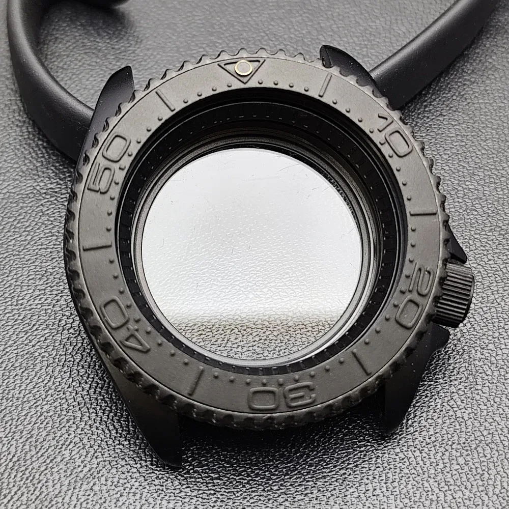 42mm Black Matte Watch Case for NH35 Movement 144 42mm Black Matte Watch Case for NH35 Movement - Image 144