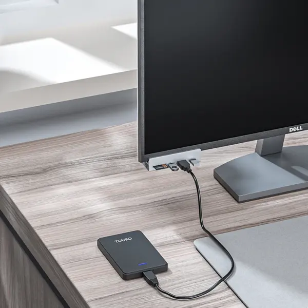 Aluminum USB Type C 3.0 Hub with Clamp Dock - Image 2