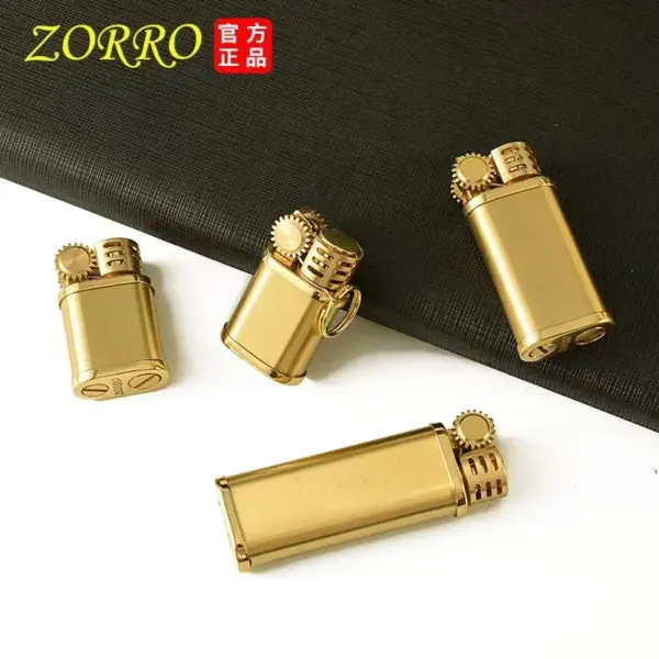 ZORRO Brass Kerosene Lighter Retro Portable Gadget - Image 5