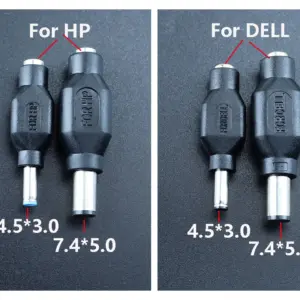 DC Power Adapter for HP/DELL Laptops 5.5x2.1