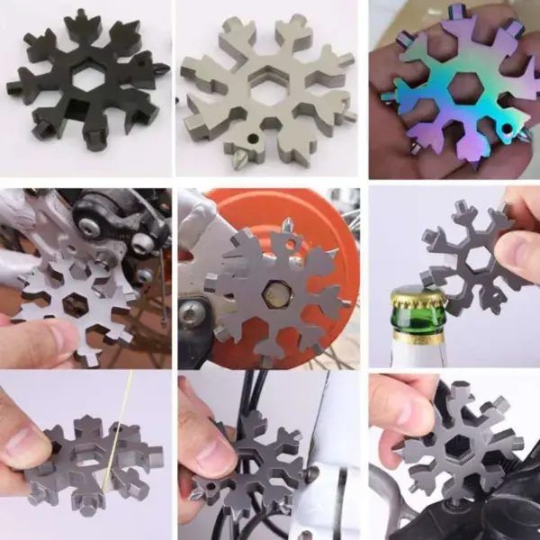18-in-1 Stainless Steel Snowflake Multi-Tool - Image 5