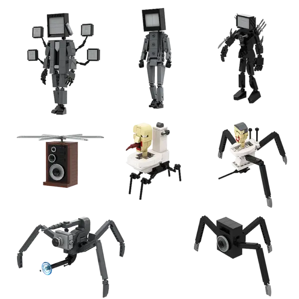 Gobricks Skibidi Toilet Man Building Block Set - Image 15