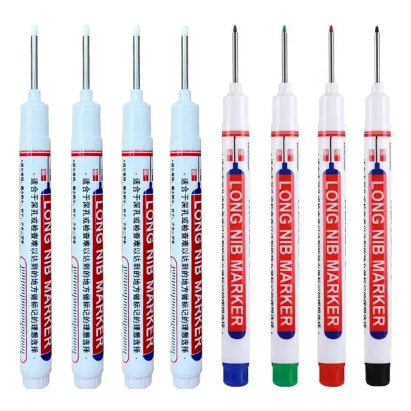 Deep Hole Long Nib Markers 8-Piece Set - Image 8