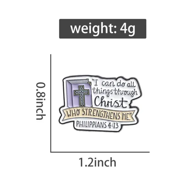 I Can Do All Things Enamel Pin Brooch - Image 3