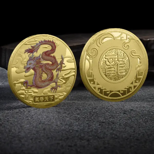 2024 Chinese Dragon Lucky Coin Gold Plated Collectible - Image 27