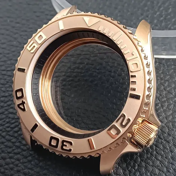 41.5mm Sapphire Crystal Watch Case for NH 35/36 Black Matte Finish - Image 37
