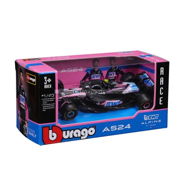 Bburago 1:43 Alpine F1 Pierre Gasly Model - Image 6