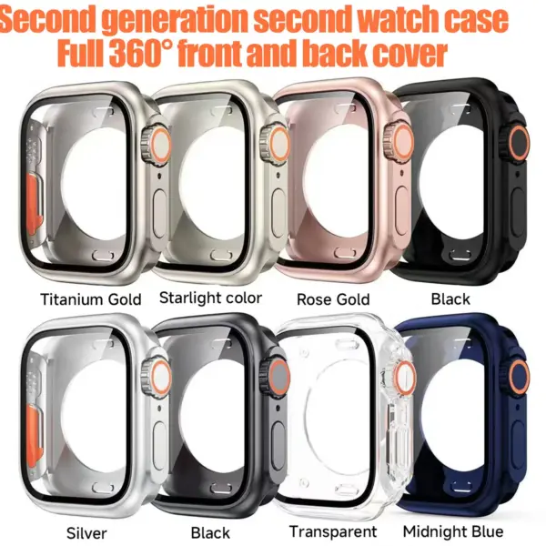 Ultra PC Case with Tempered Glass for Apple Watch 10 Series - Image 3