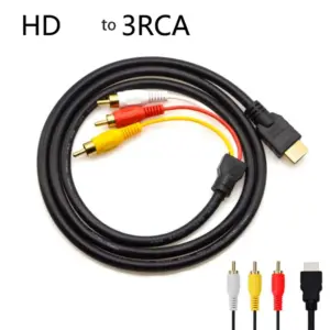 HDMI to 3RCA Signal Cable 1.5M for HD Devices