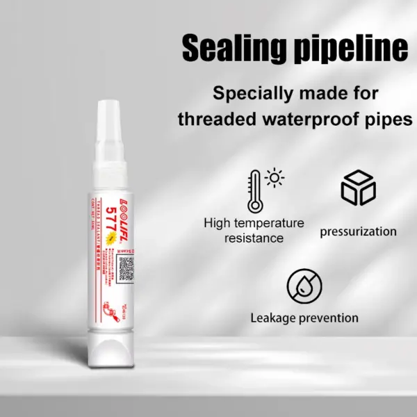 Metal Pipe Thread Sealant Glue 577 - Image 4